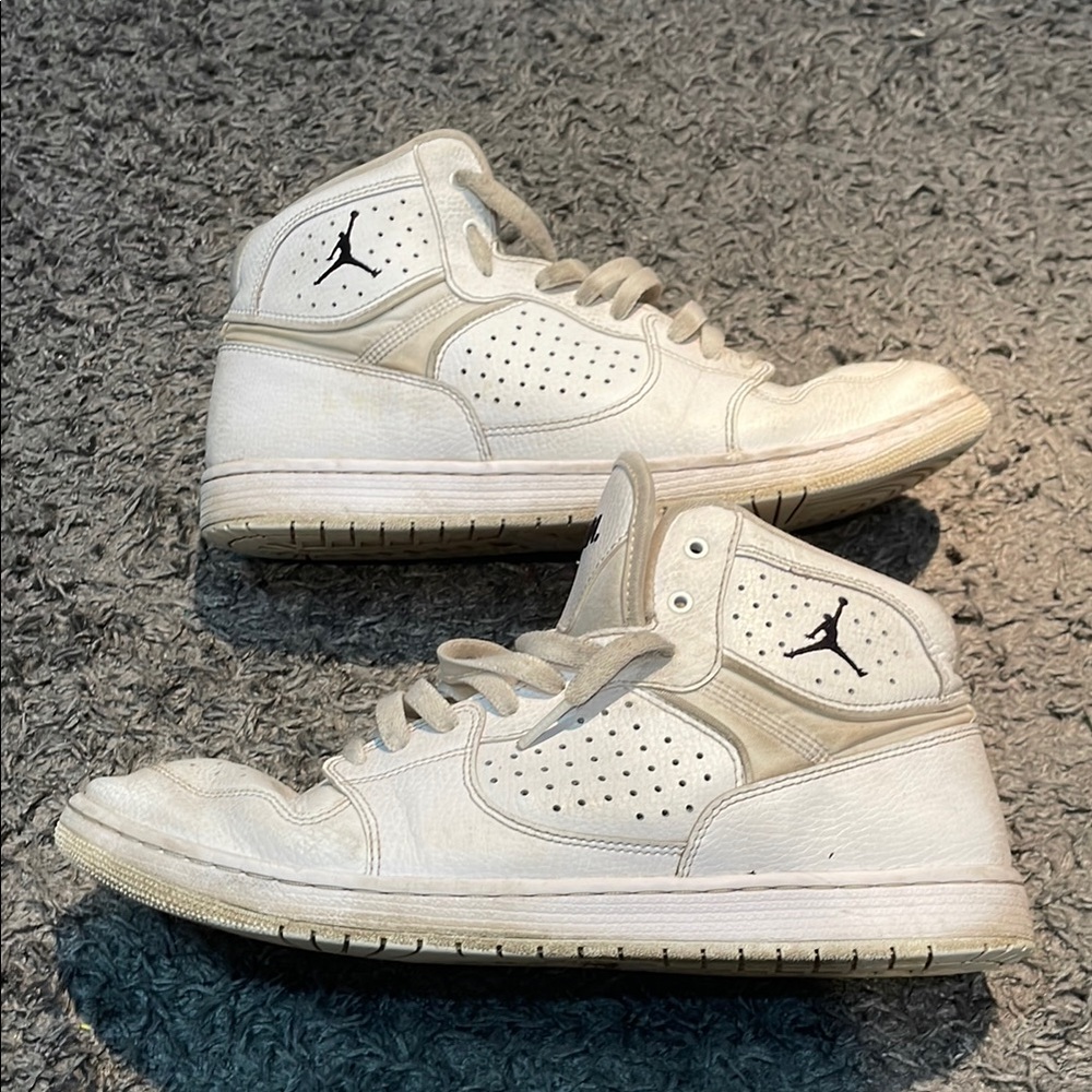 Nike Air Jordan Mid-Top Sneakers in White